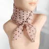 65*65cm Summer Fashion Chiffon polka Dot Scarf Ladies Head Neck square Scarf Shawls Female HAir Ties Bands Neckerchief Shawls 3