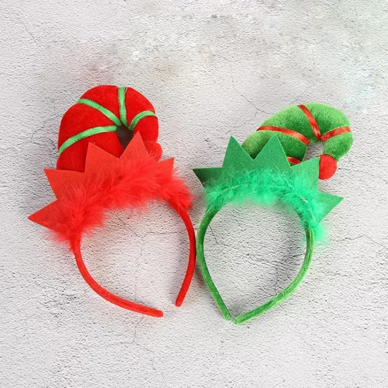 Blinking LED Christmas Headbands, Light Up Elf Hair Band for Christmas Decoration, Party and Festival