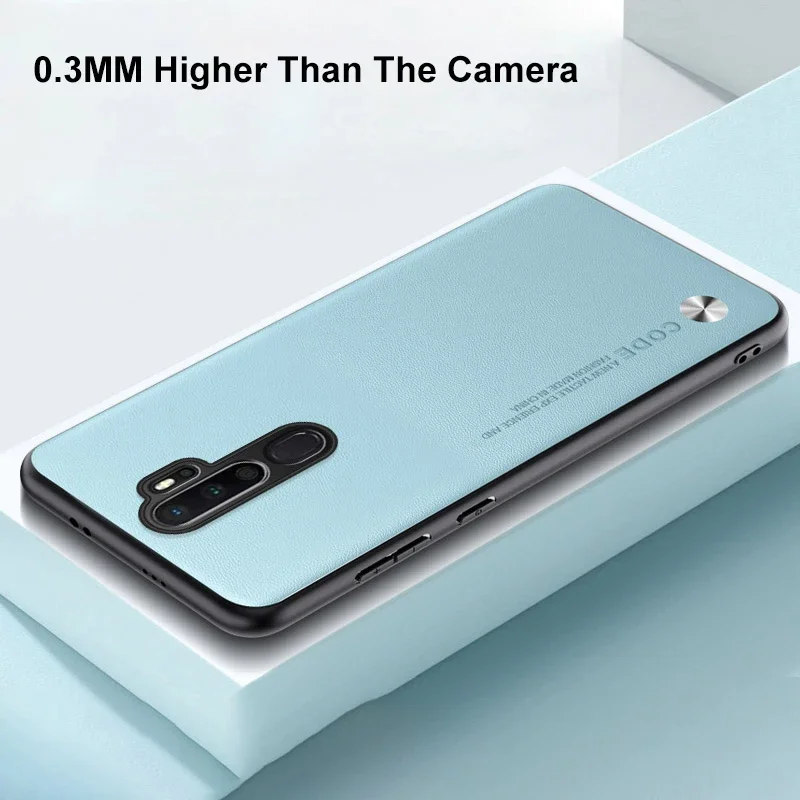 Premium Matte Silicone Shockproof Phone Case with Luxury PU Leather Finish