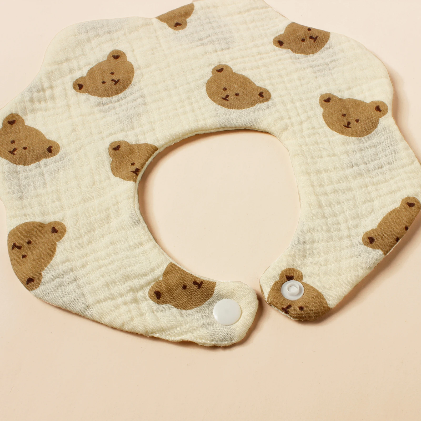 4pcs Pure Cotton Cute Print Bibs Baby Bandana Bib Boys Girls Newborn Infant for Drooling Kid Daily Wear Breathable Saliva Towel 5