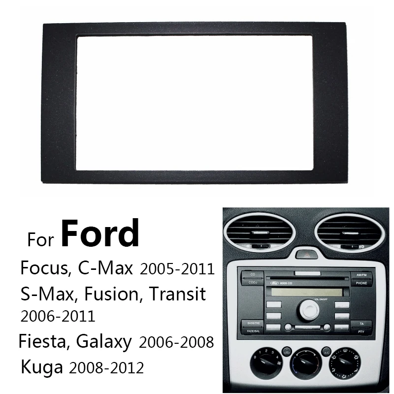 Car Radio Fascia For FORD Focus II C-Max S-Max Fusion Fiesta 2005-2011 ...
