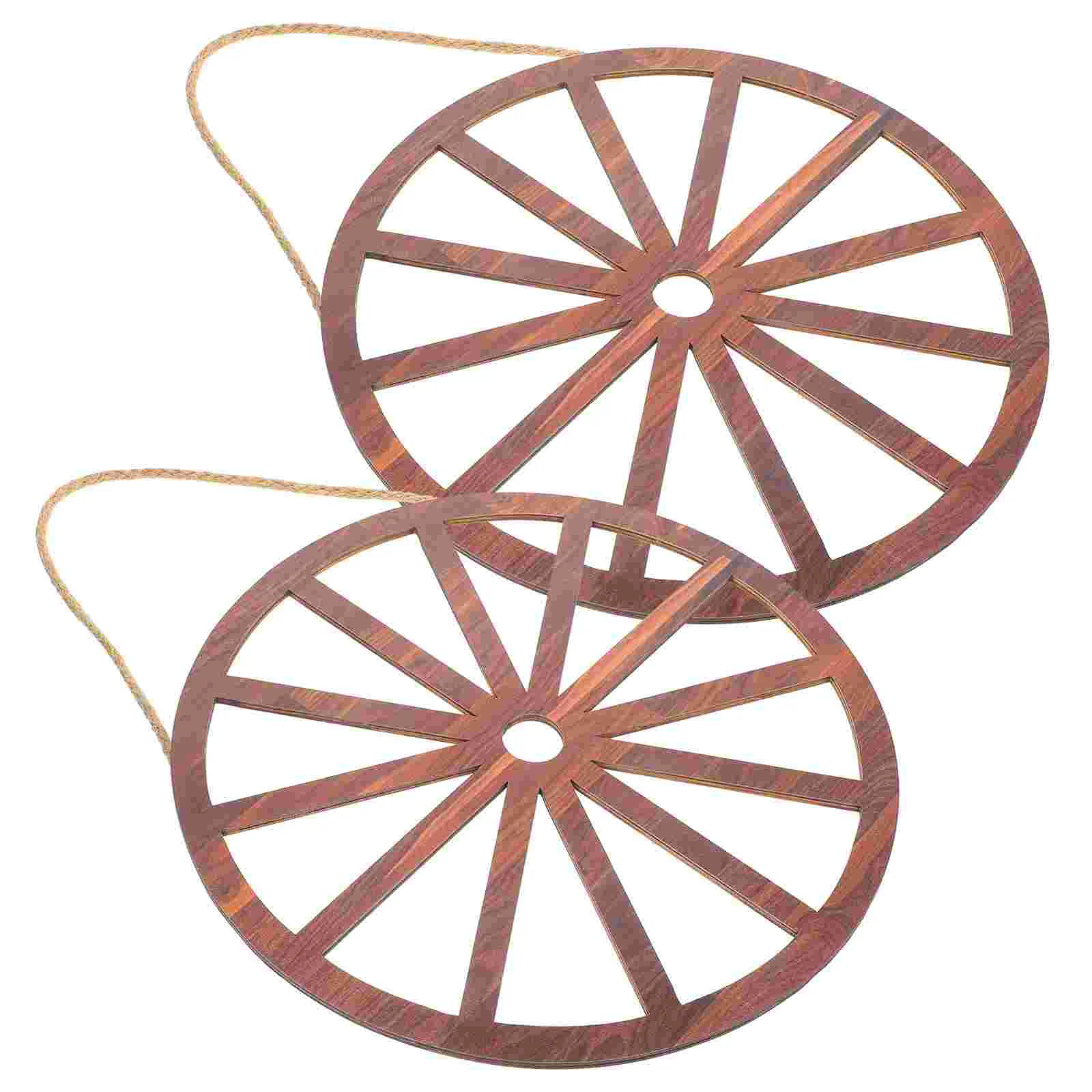 

Wagon Wheel Decor Wooden Wagon Wheel Wall Decor Vintage Ornament Decor for Bar Garage Living Room Crafts Decoration