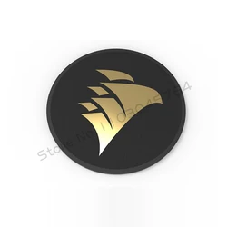 Gold-Plated PC Gamer Decorative Fan Logo Stickers (3-Pack) - 3pcs (CORSAIR-3Pcs)