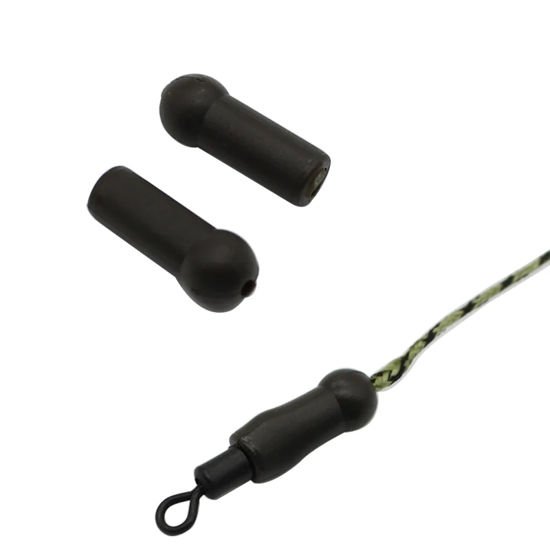 

20 шт. аксессуары для ловли карпа, резиновая круглая головка, буферная бусина, коричневая бусина, поворотная рыболовная установка для ловли карпа, терминальная Снасть