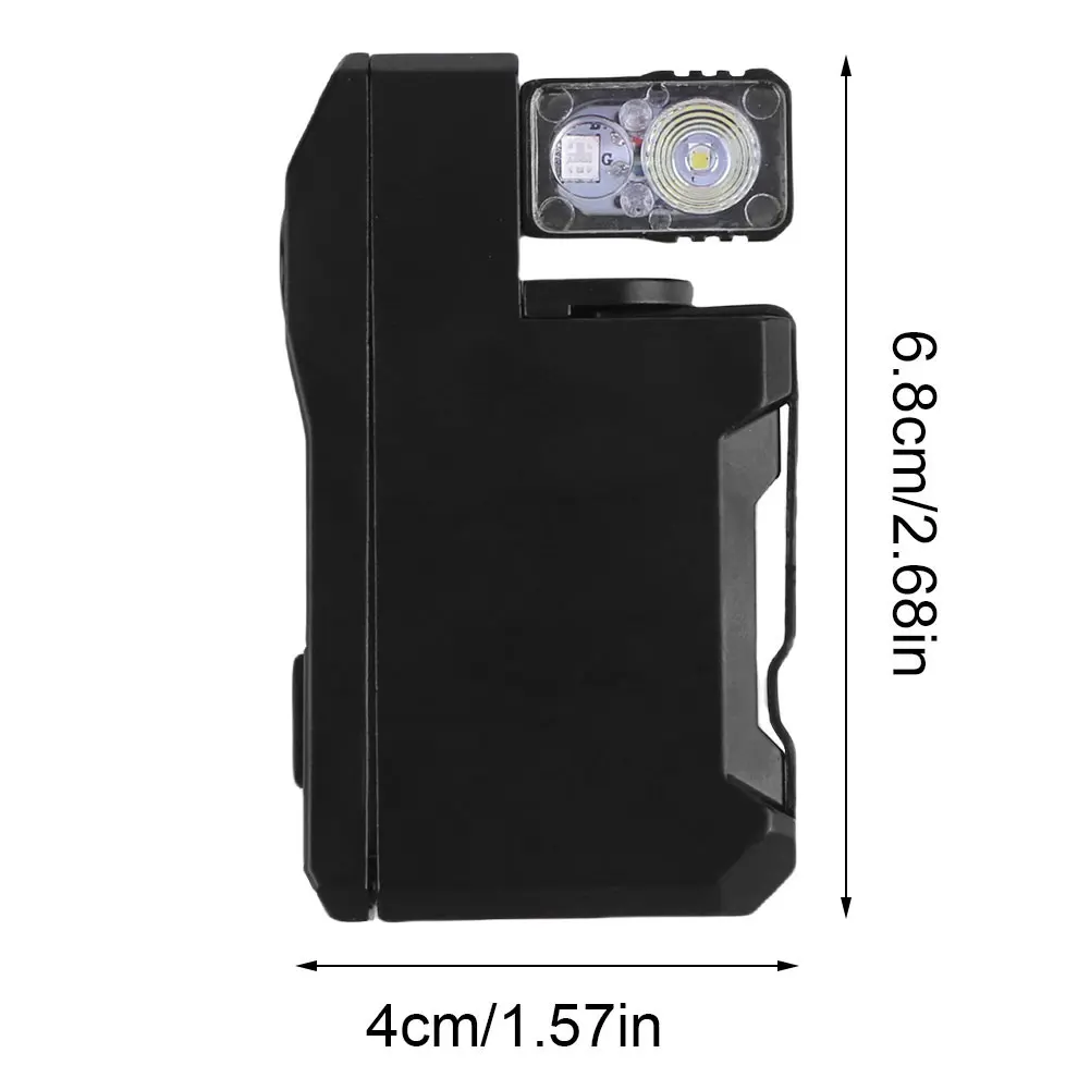 Rechargeable EDC Flashlight 400 Lumens Portable Flat Pocket Flashlight Mini Flashlight for Outdoor Camping Hiking