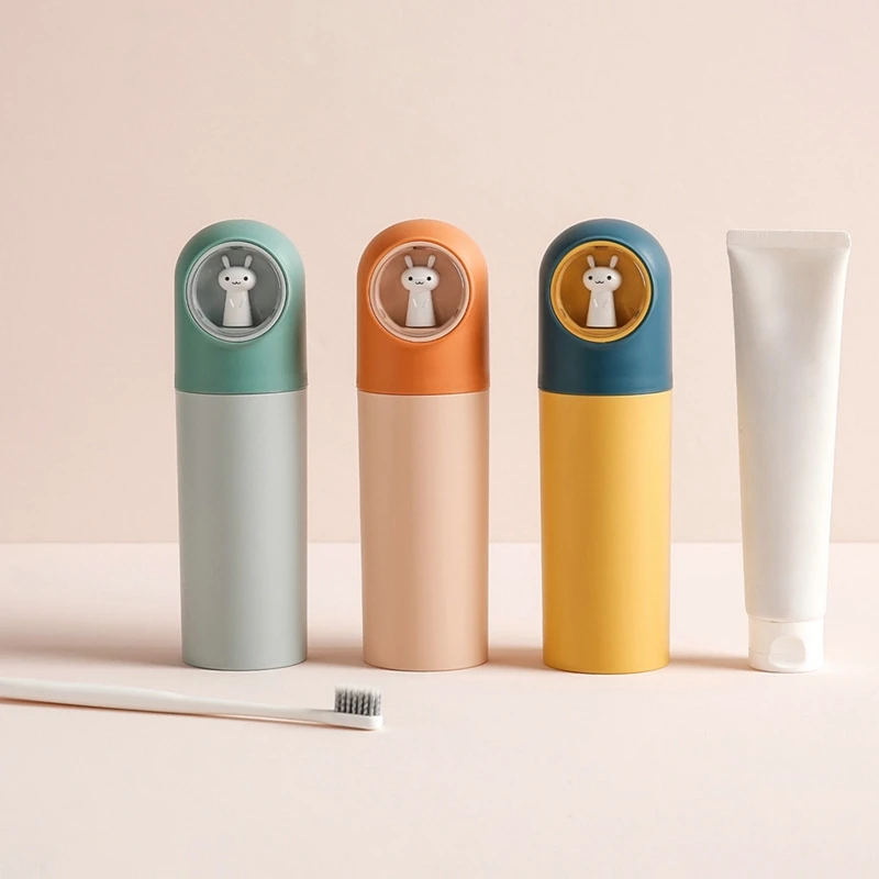 Portable Toothbrush Storage Case Toothpaste Holder Box Organizer Household Storage Cup Outdoor Travel Bathroom