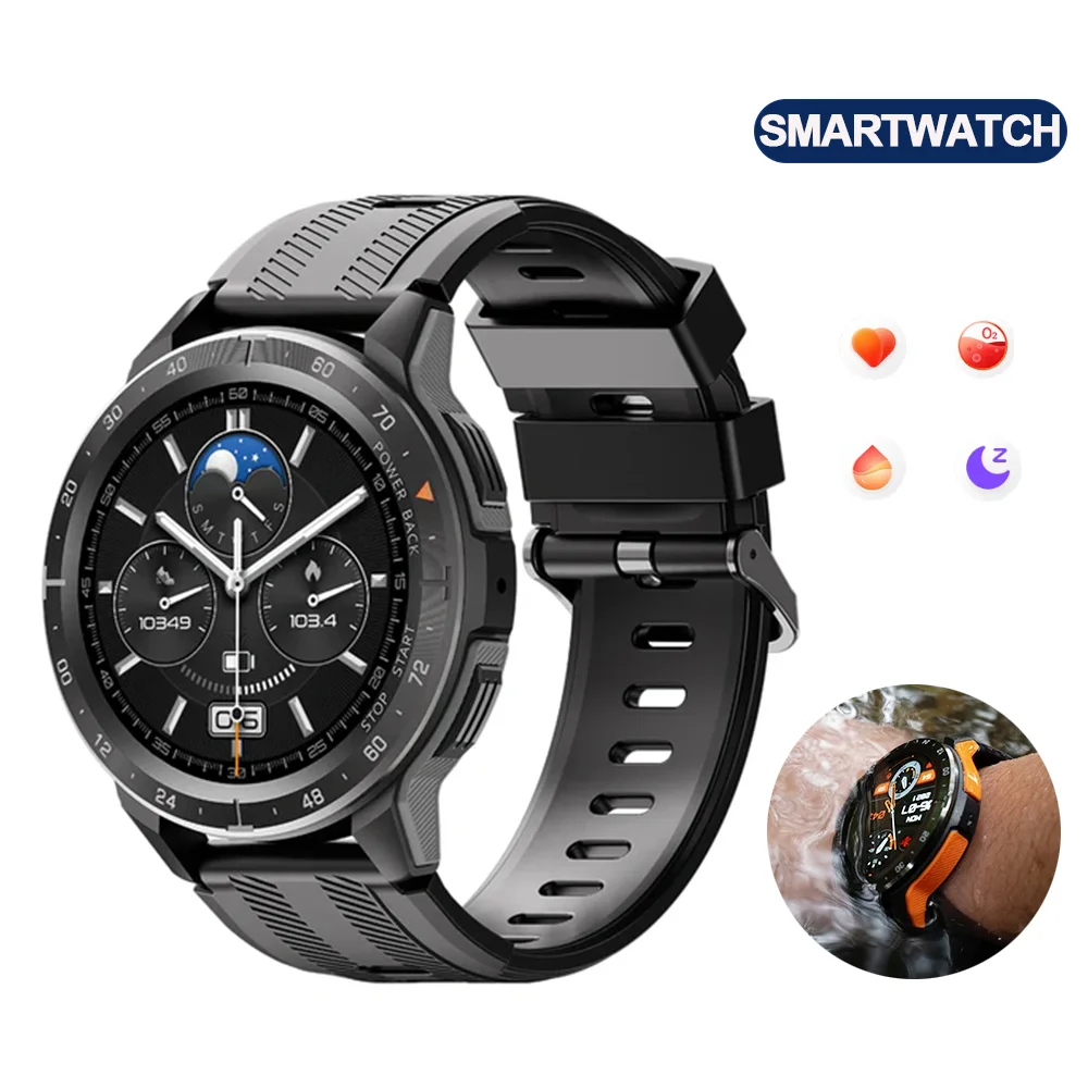 Смарт-часы VIRAN W101 мужские спортивные, 410 мАч, 1,43 дюйма