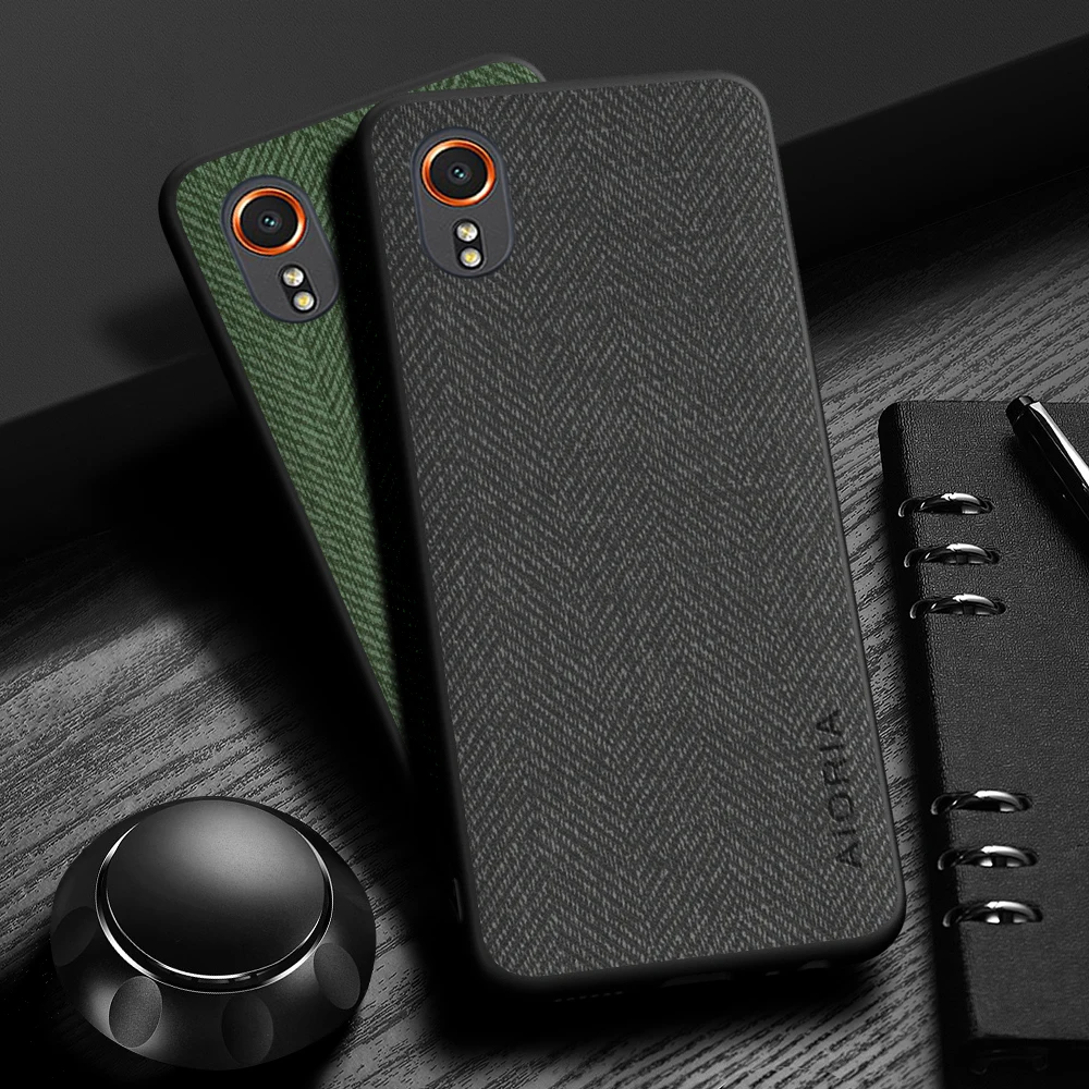 Simple and Durable Leather Wood Grain Phone Case