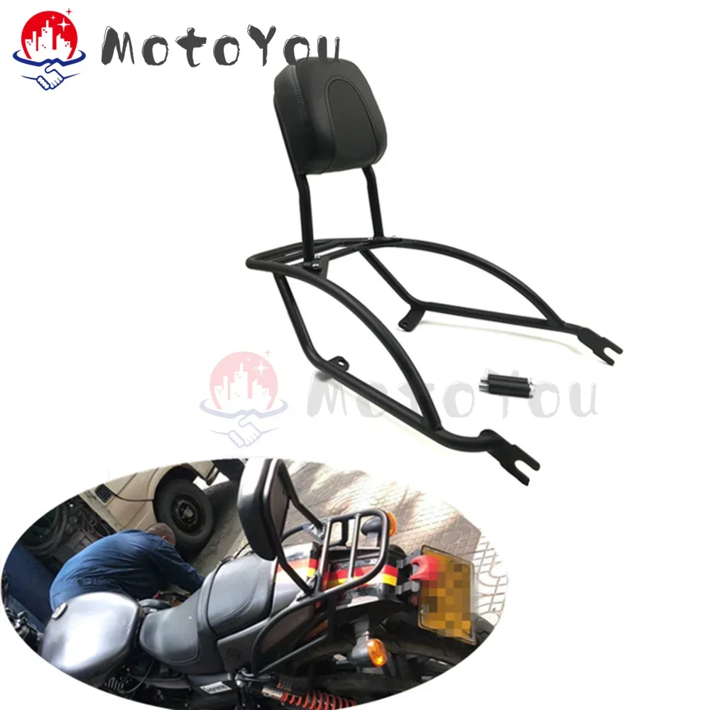 Bolsa De Equipaje Sissy Bar Negra Alforja Apta Para Motocicletas Harley