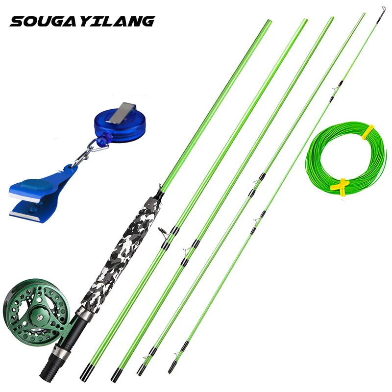 Sougayilang 2.7m Fly Fishing Rod Combo Ultralight Fly Rods and Reel Set