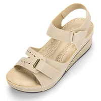 Sandales de mode pour femmes, chaussures d'été compensées, respirantes, souples, pour la marche et la plage 5