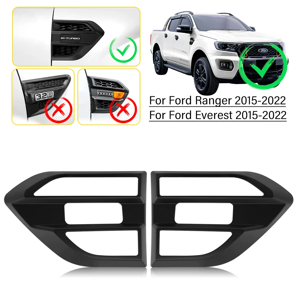 Coperture Fari E Fanali Per Ford Ranger 2015-2022 - In ABS Nero, Per Wildtrak, Raptor, Ecc. - Foto 5