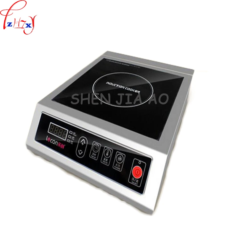 Commercial Induction Cooker 3500W Flat High Power Induction Cooker Industrial Hotel Stove Furnace Drum Sink 1pc