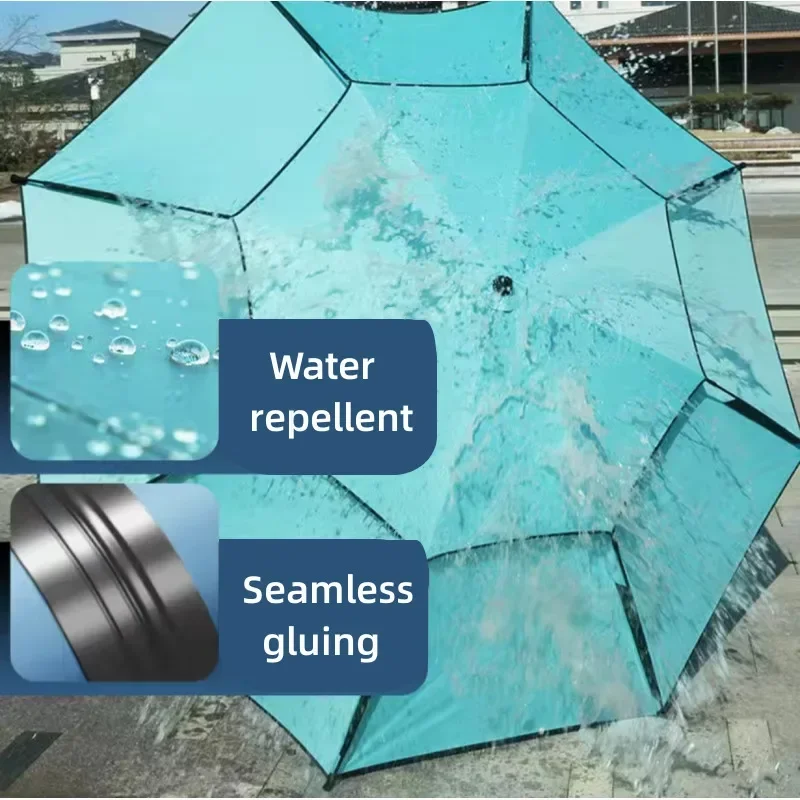 1.8-2.6m Fishing Umbrella Double-layer Sun Protection Sunshade Multifunction Folding Rain Fishing Umbrella Waterproof Awning