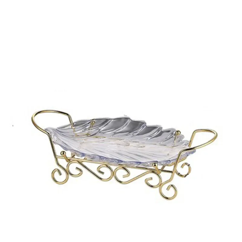 Acrylic snack fruit storage plate tray KTV plastic bar creative