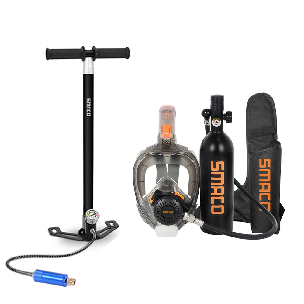 SMACO S400Pro 1L Scuba Diving Equipment Snorkel Mask Diving Gear for