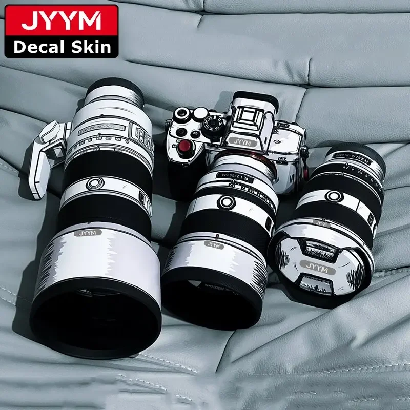 FE 55 F1.8 ZA / 85 1.4 GM ii / 24-50 F2.8 / 28-70 F2용 2D 스티커 데칼 스킨 비닐 랩 필름 코팅 55F1.8 24-50F2.8