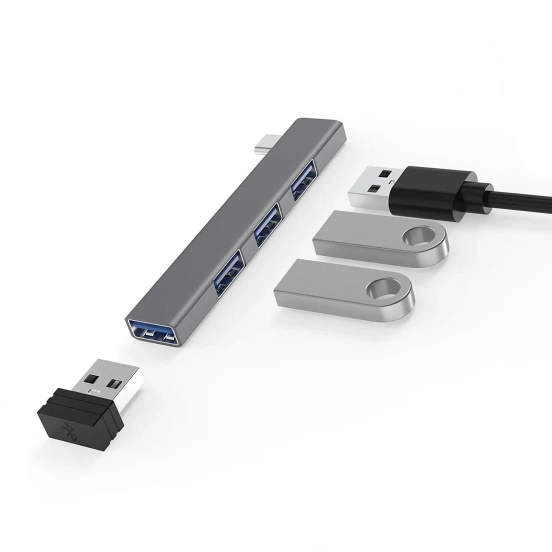 4 Ports Hi-Speed HUBs High Speed 4 Port USB 3.0 Multi HUB Splitter Expansion For Desktop PC Laptop Adapter 4