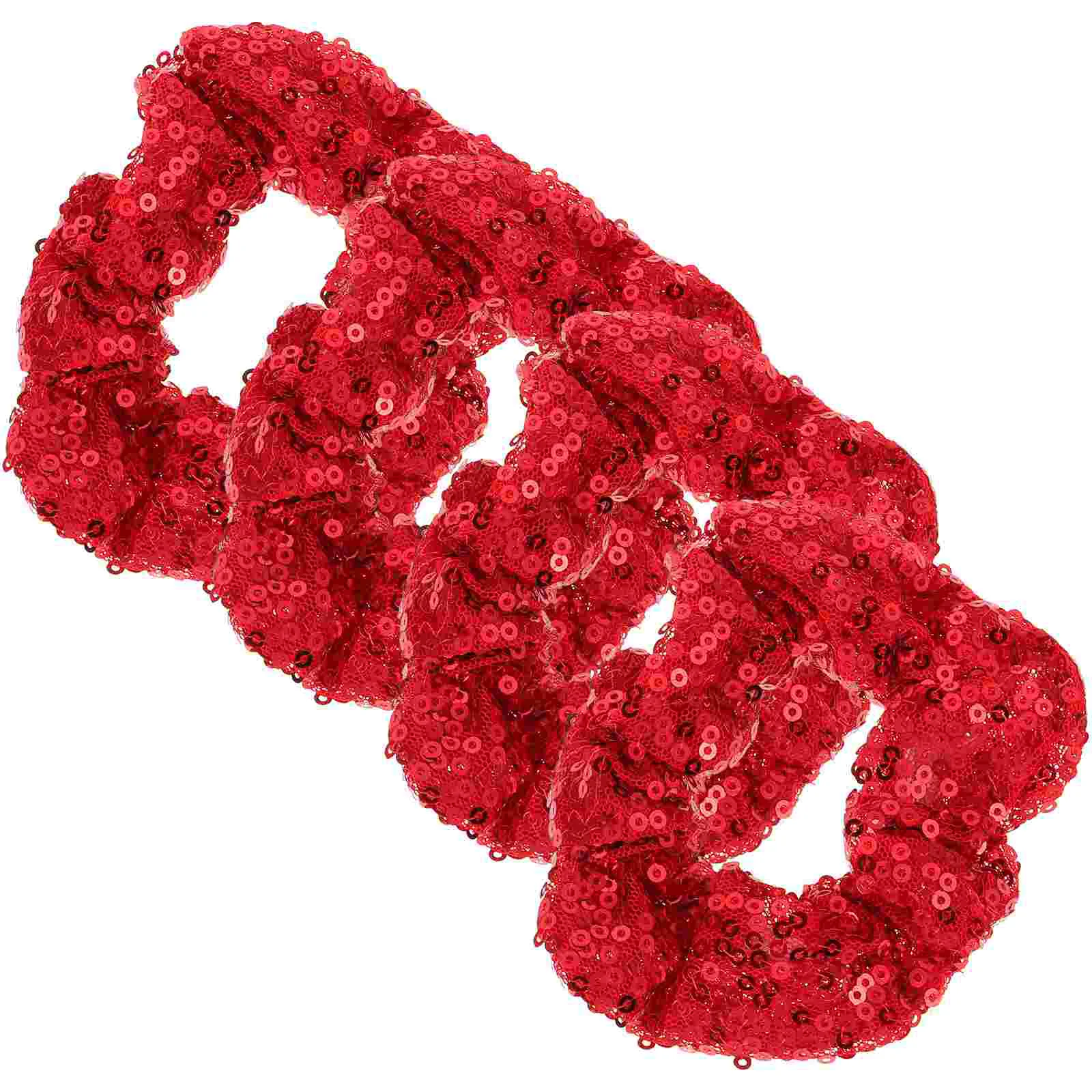 

Hair Leagues Girls Sequins Hair Scrunchies Sequins Christmas Hair Bobbles Elastic Hairbands Ties Girls Party Favors Holiday