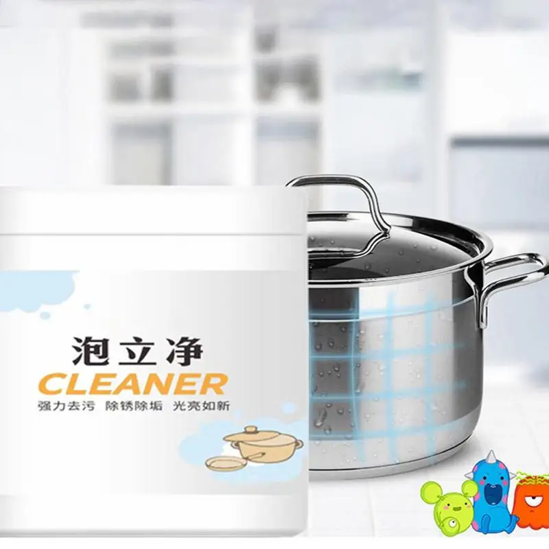 Multifunctional Home Kitchen Heavy Oil Cleaning Powder Bubble Cleaner Stain Removal And Anti-Rust Cleaning Tool For Faucets Sink oil cleaner kitchen cleaner