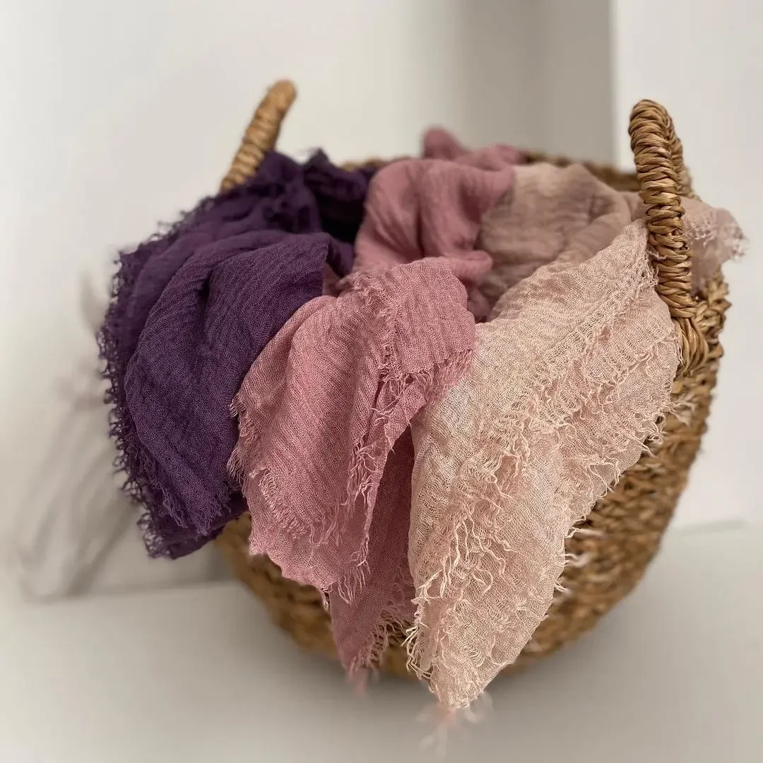 Big Size Crinkle Cotton Hijab Headscarf Women Cotton Muslim Head Wraps Headbands Long Shawls Musulman Scarves Turbans Foulard 2