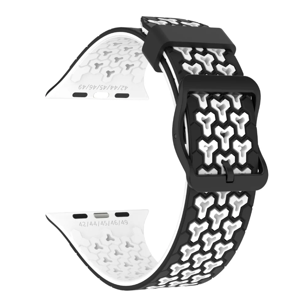 Breathable Silicone Two-Tone Adjustable Sport Band