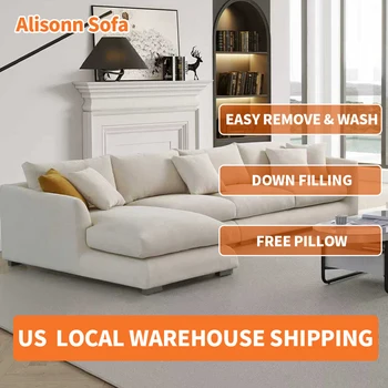 Cloud Down L-Shape Sofa 1