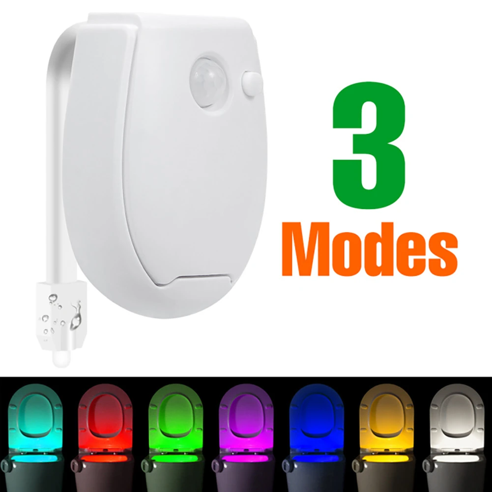 portable night light PIR Motion Sensor Toilet Night Light 7 Colors Smart WC Toilet Light Waterproof Backlight Toilet Bowl Bathroom Light LED Light childrens night lights