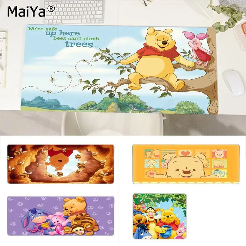 

Disney Winnie The Pooh Mousepad New Arrivals Gamer Speed Mice Retail Small Rubber Mousepad Size big CSGO Game Desktop PC Laptop