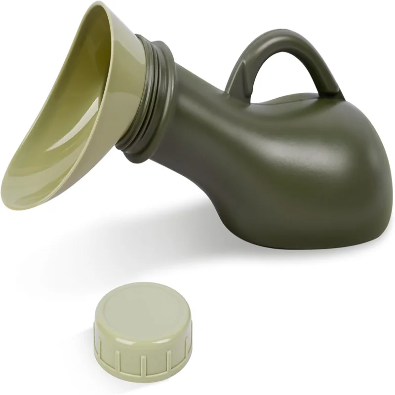 Portable Urinal 1000ml Spill Proof Urinal With Lid Anti-Tip Handheld Potty Pee Bottles portable urinal For Traffic Jams Hiking Camping Patient