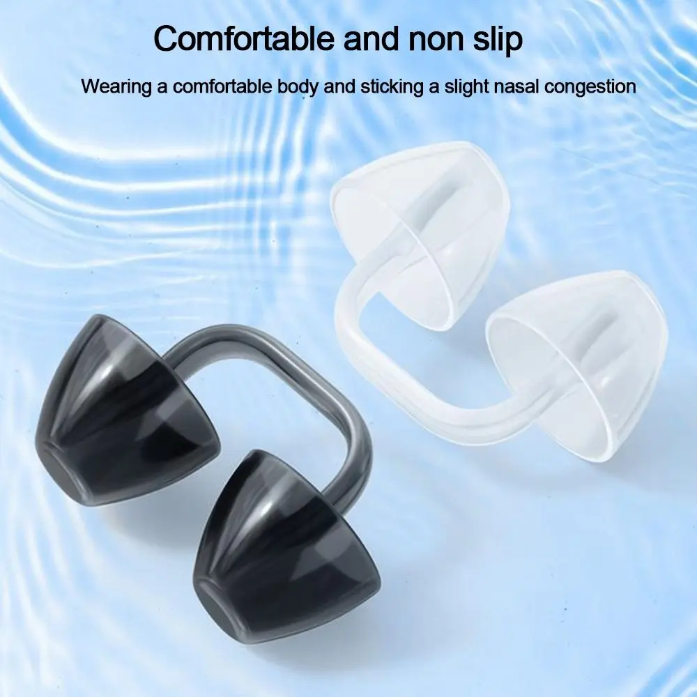 Soft Silicone Swimming Nose Clip Safety Gear Reusable Waterproof Nose Plug Prevent Choking Multicolor Swim Nose Protector 2