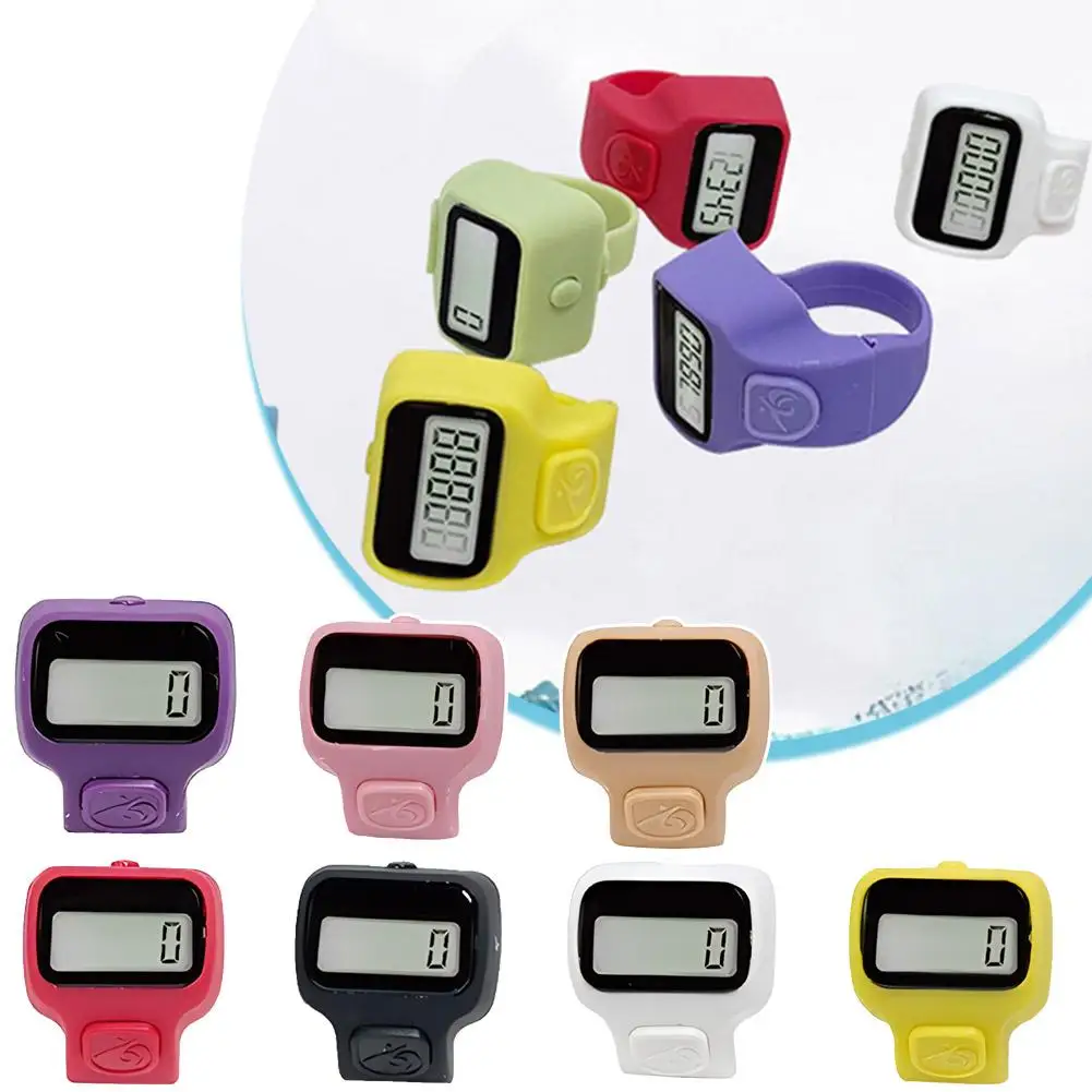 Hand Tally Counter Fitness Electronic Finger Counter Mini Digital Display Hand Tally Counter 5-Digit Number Count Clicker Resettable