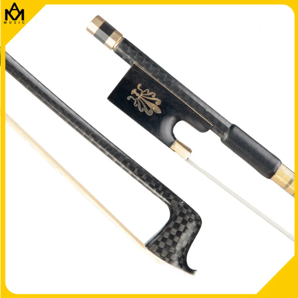 

Pro. Level 4/4 Carbon Fiber Violin Bow Pernambuco Performance Textured Grid Carbon Stick Arcos For Orchestra Violinist Students