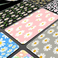 Flower Daisy Pattern Fashion Gamer Speed Mice Retail Small Rubber Mousepad Size For Keyboards Mat Boyfriend Gift 1