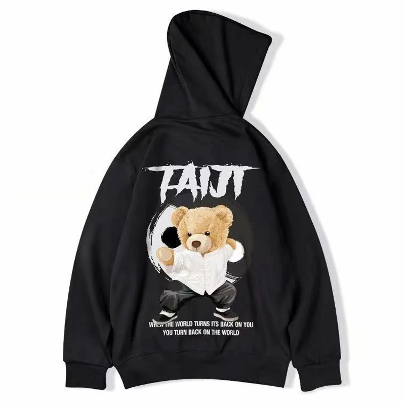thumbnail image 1 of Sudadera con capucha de cara sonriente de Graffiti para hombre, suéter informal Retro de lana, sudaderas con capucha de Hip Hop de gran tamaño, ropa de otoño, 8XL, 1 of 3