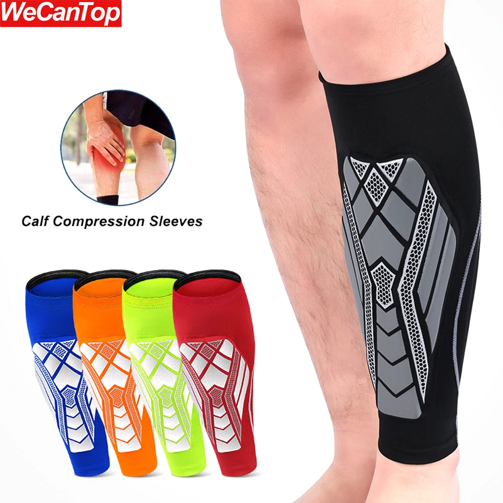 1Pcs Calf Compression Sleeves with EVA Pad for Men Women-Leg Support for Shin Splints-Shin Guards Running Football soccer shin guards shin guard pads calf compression sleeves calf compression sleeve