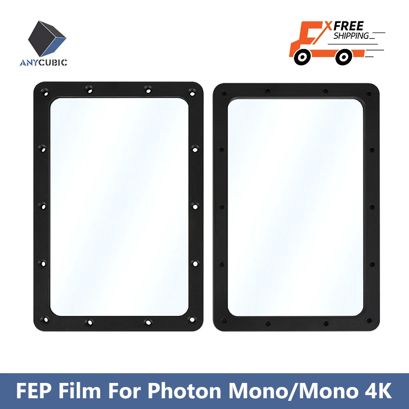 2 pieces/lot ANYCUBIC 3D Printer Parts 173*115.4mm thickness 0.15mm FEP Film For Photon Mono/Photon Mono 4K impresora 3d printhead