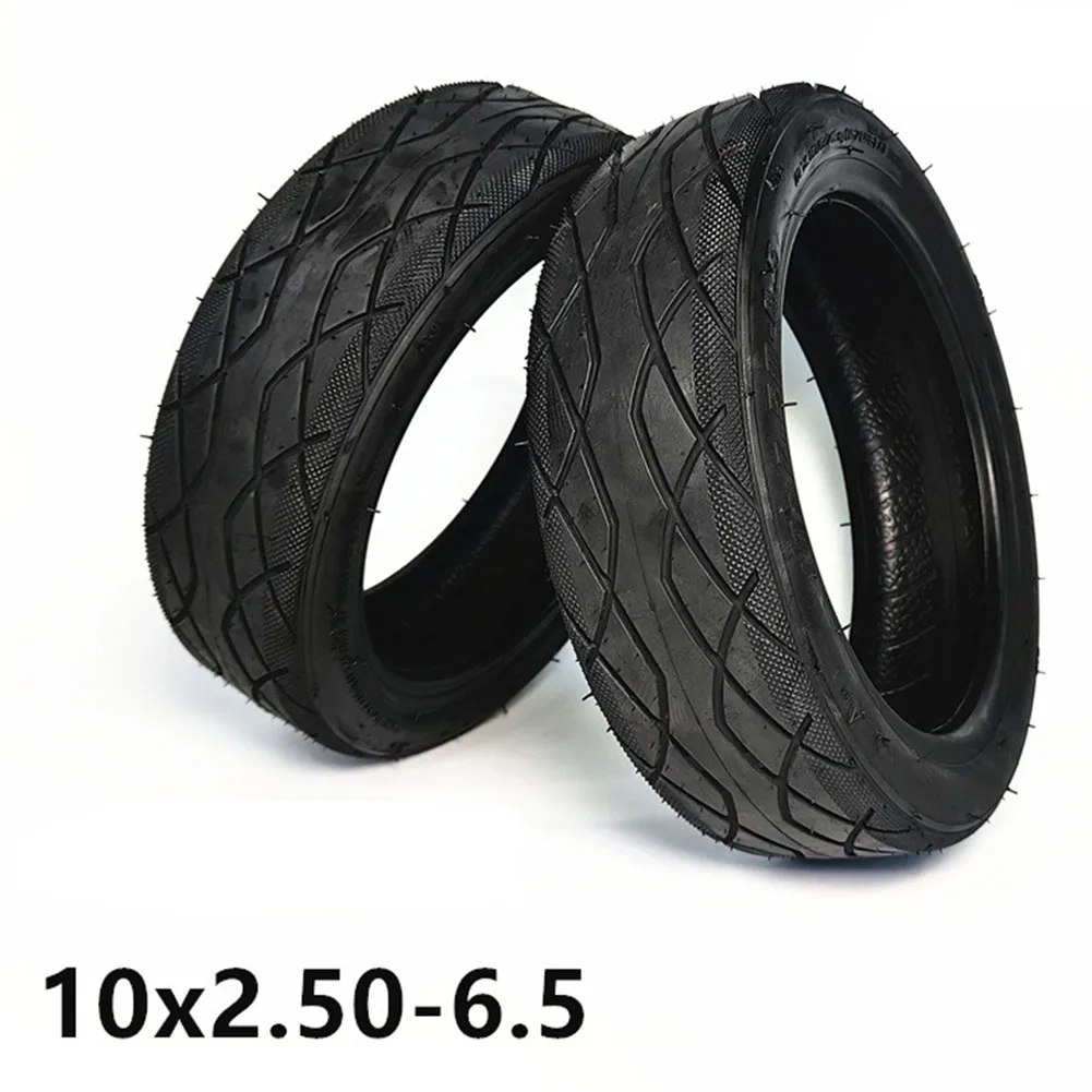 

10 Inch 10x2.50-6.5 Tubeless Tyre For Ninebot Max G30 60/70-6.5 Tire Replacement Straight/bent Nozzle Electric Scooter Parts