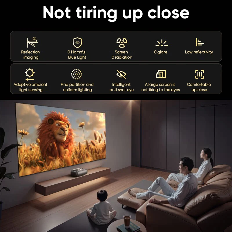 JMGO O3 Pro 레이저 TV 4K UHD 단초점 프로젝터 순수 RGB 3색 안티라이트 스크린 돌비 하이파이 베이스 홈시어터