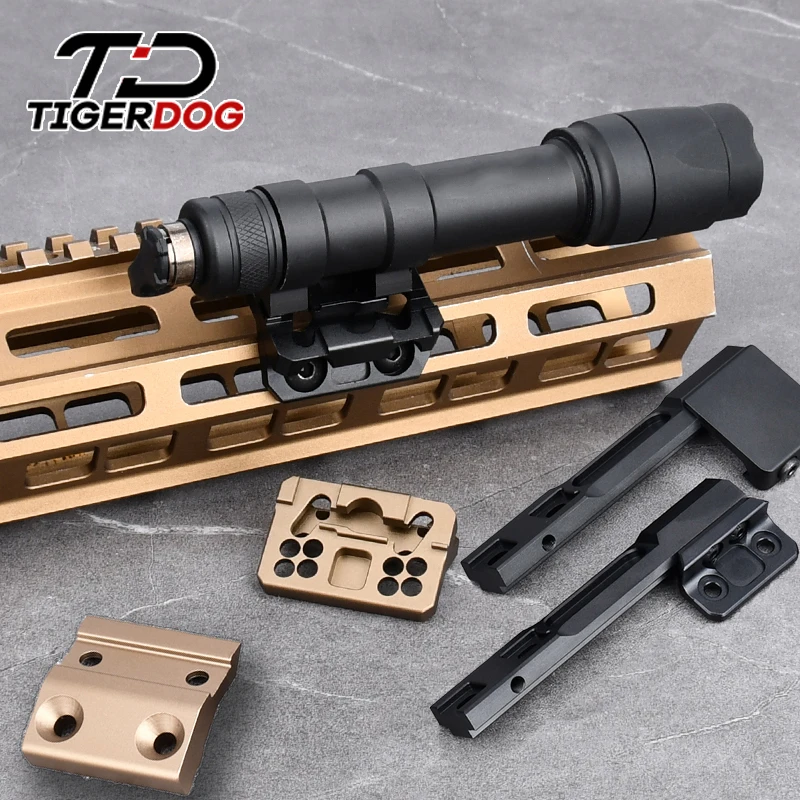 

M300A/M600C Scout Light M300 M600 SF Flashlight Side Stand Mlok Keymod Rail Tactical Flashlight Metal Base Hunting Accessory