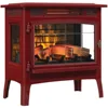 NEW duraflame Freestanding Electric Fireplace Stove Heater with 3D Flame Effect for 1,000 Sq. Ft. Room, Black 4