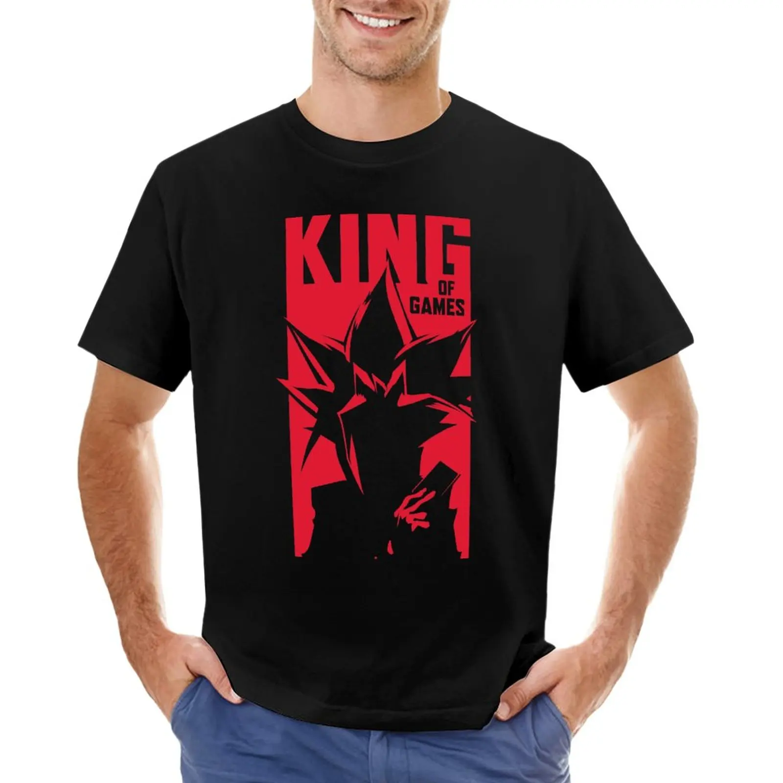 

King of Games T-Shirt sports fans plain summer clothes customizeds Men's clothing