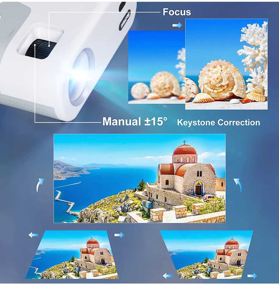 WZATCO DP02W 6500Lumens LED Portable WIFI Projector Full HD 1080P Home HD-in Theater Mini Outdoor Movie Proyectors Video Beamer