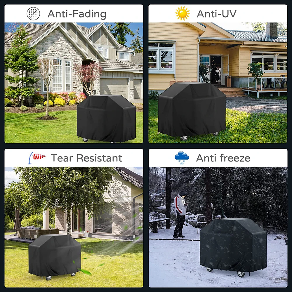 Barbecue Gas Grill Waterproof BBQ Cover Outdoor Heavy Duty Fade Weather Resistant Upgraded Material for Char Broil and More