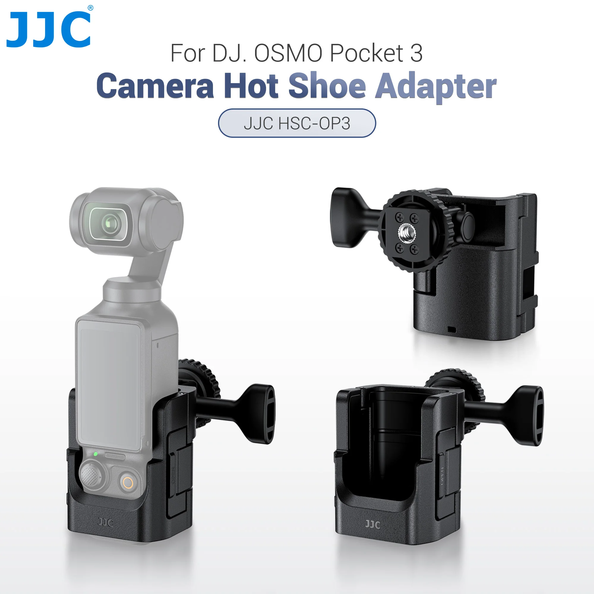 JJC Clod Shoe Mount Adapter for DJI Osmo Pocket Camera with DJI