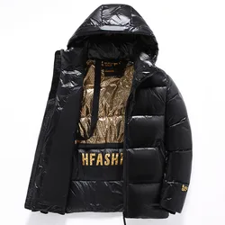 Winter Warm Hooded Thicken Women's Down Jacket 2024 New Fashion Temperament Black White Down Women's Down Jacket Overcoat Y223