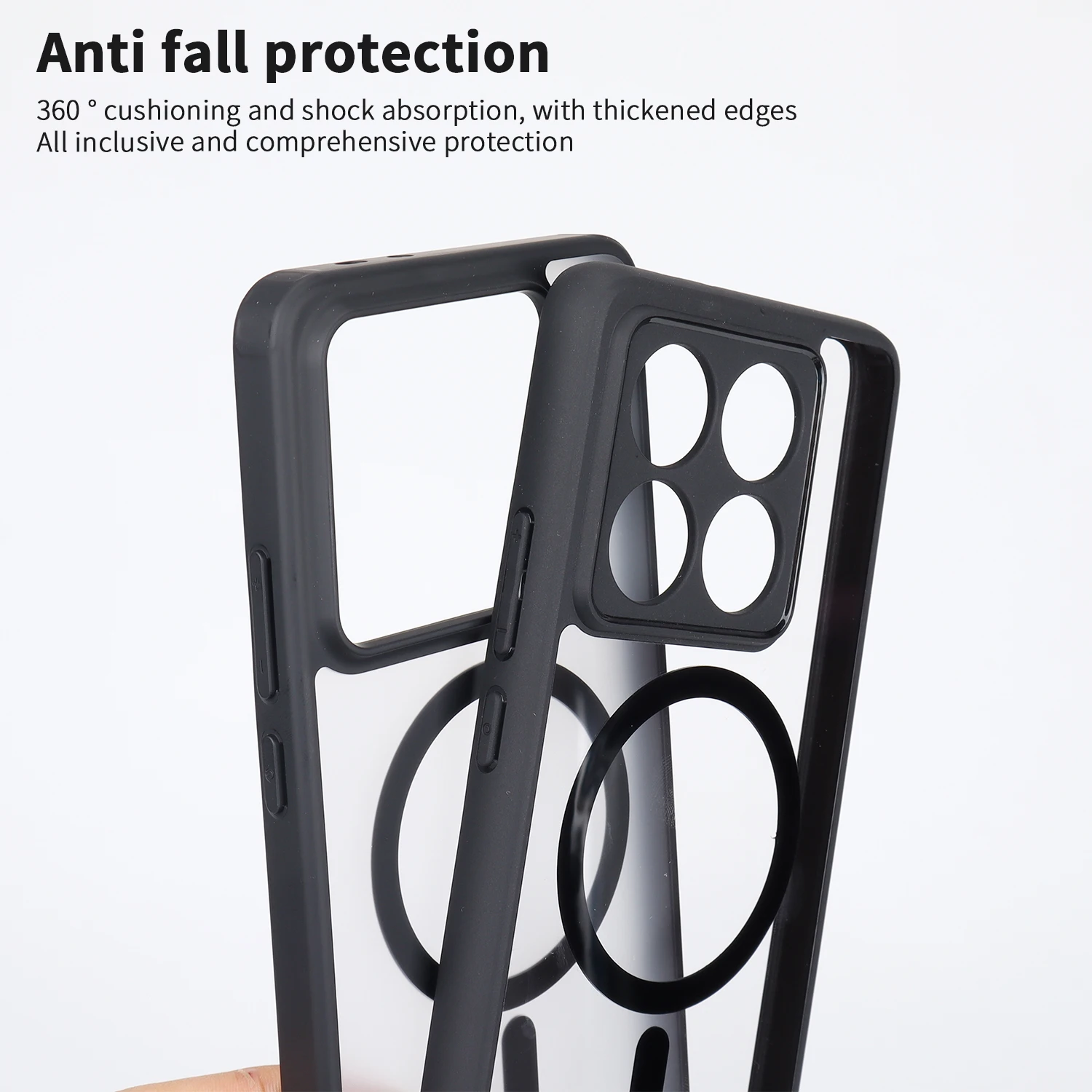 Magnetic Case For Xiaomi 14T Pro Shockproof Magsafe Wireless Charging Clear Phone Cover For Xiaomi 13T Pro Case 4
