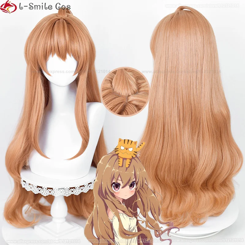 

Anime TIGER×DRAGON Aisaka Taiga Cosplay Wig 85cm Orange TIGER DRAGON Toradora! Wig Heat Resistant Synthetic Party Wigs + Wig Cap