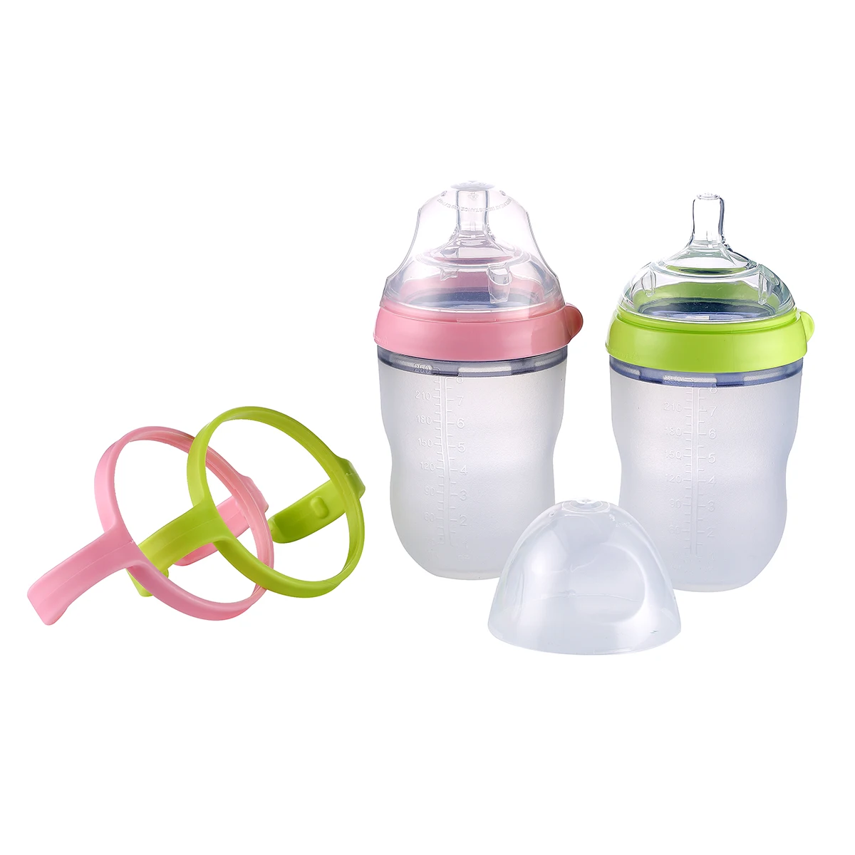 100% Silicone Baby Bottle 250ml 8oz 150ml 5oz baby milk feeding bottle for baby