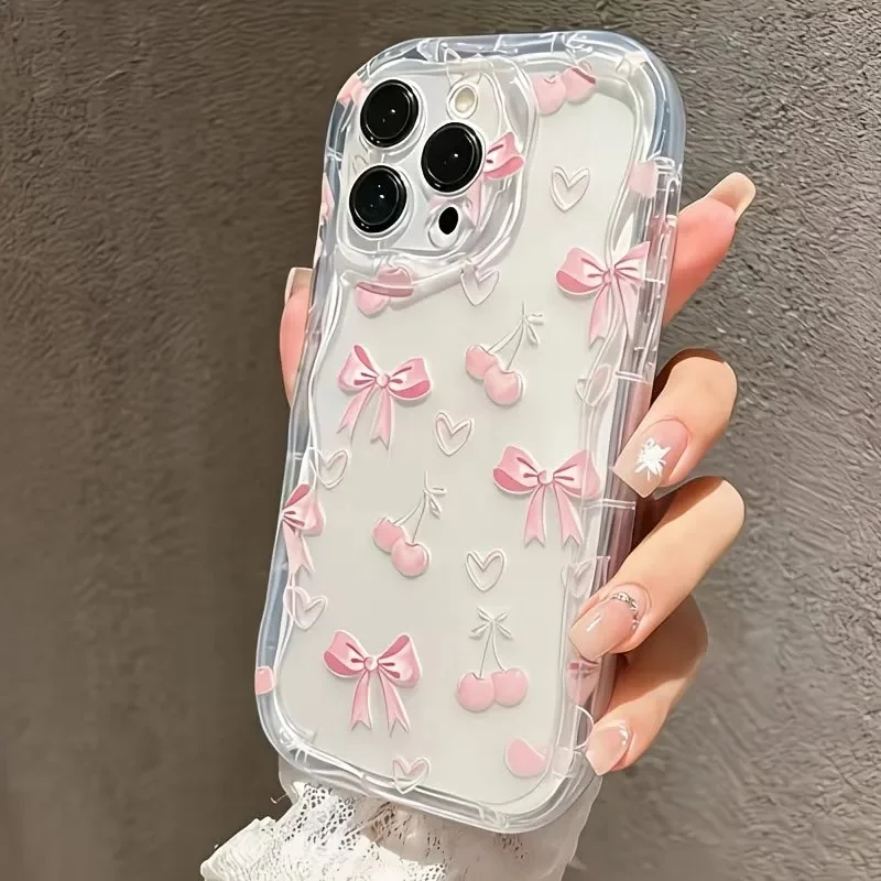 Adorable Bowknot Chain Phone Case Cover